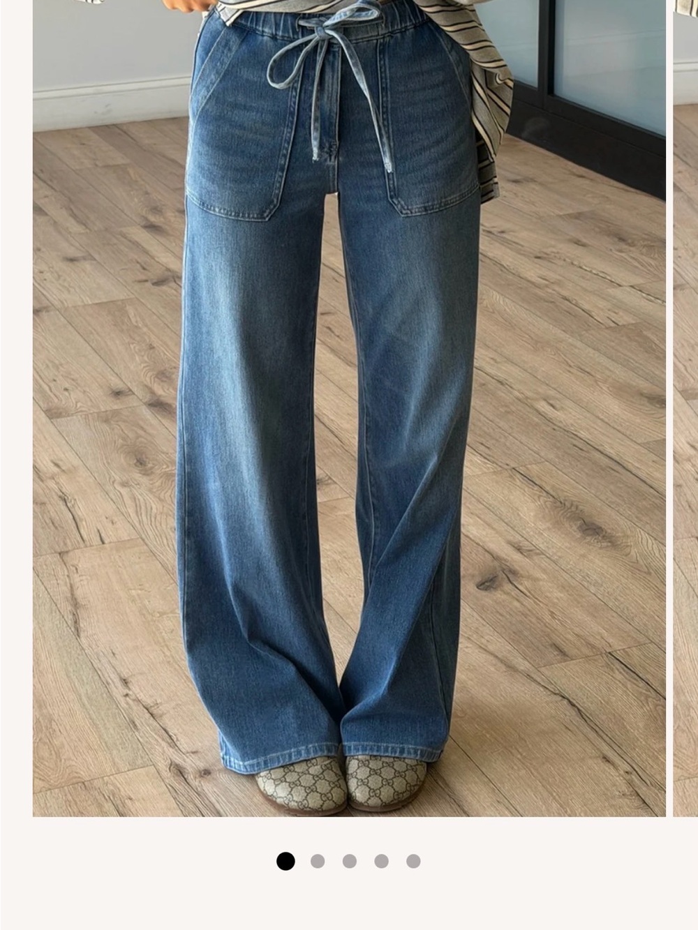 Shop Talulah Comfy Fit Drawstring Jeans Size 30 NWT